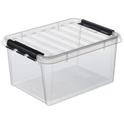 Sailytyslaatikko Classic 31 transparent, Smart Store