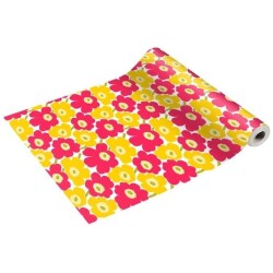 Marimekko kaitaliina Mini Unikko 0,4x4,8m pinkkikeltainen